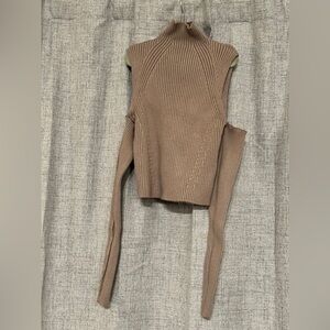 Zara Brown Cowl Neck Sweater